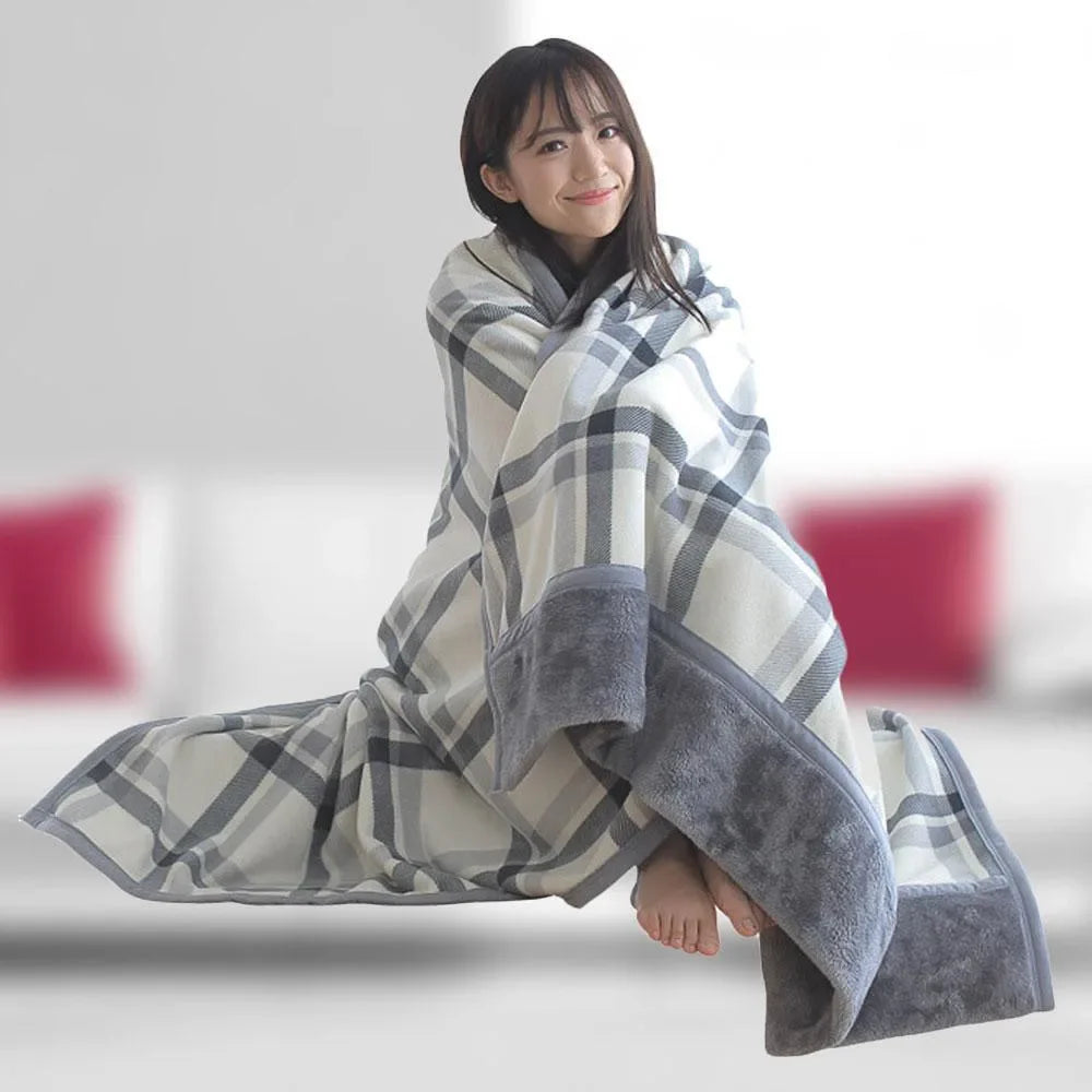 Lady Multifunction Doublelayer Tartan Plaid Blanket Scarf Wrap Shawl Winter Warm шарф женский Elegant Womens Shawl Scarf Winter