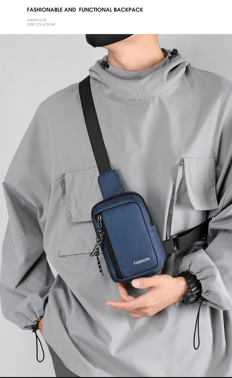 2023 Men's Bag Fashion Oxford Small Casual Men Mini Handbags Male Cross body Shoulder Messenger Bags For Men Purses and Handbags