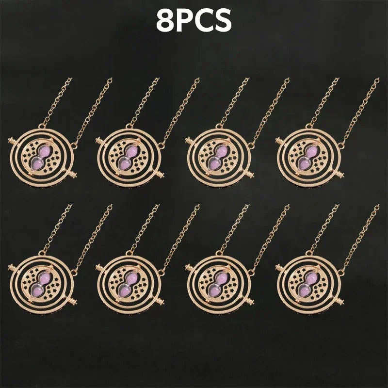 New Creative Accessories Hot Selling Time Converter Hourglass Necklace Earrings Series Sweater Chain Decoration Gift