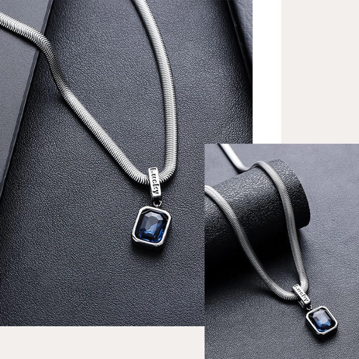 Snake Chain Pendant Necklace Is Simple And Fashionable, Suitable For Men Snake Bone Chain Accessories