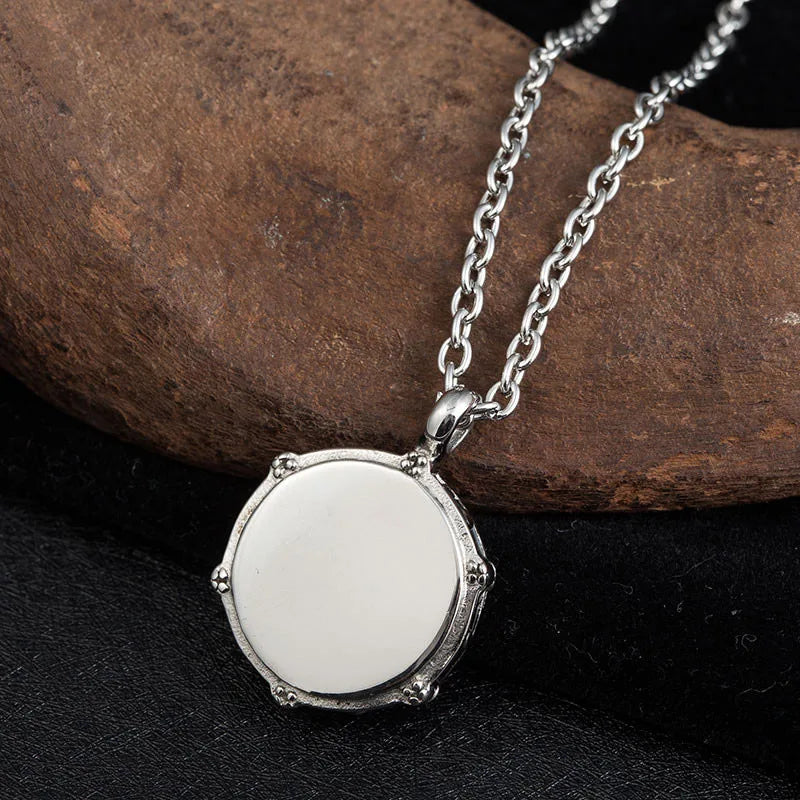 Men Necklace Rockers Jazz Band Drum Necklace Pendant Drummers Snare Drums Stick Alloy Pendant Chain Jewelry Gift