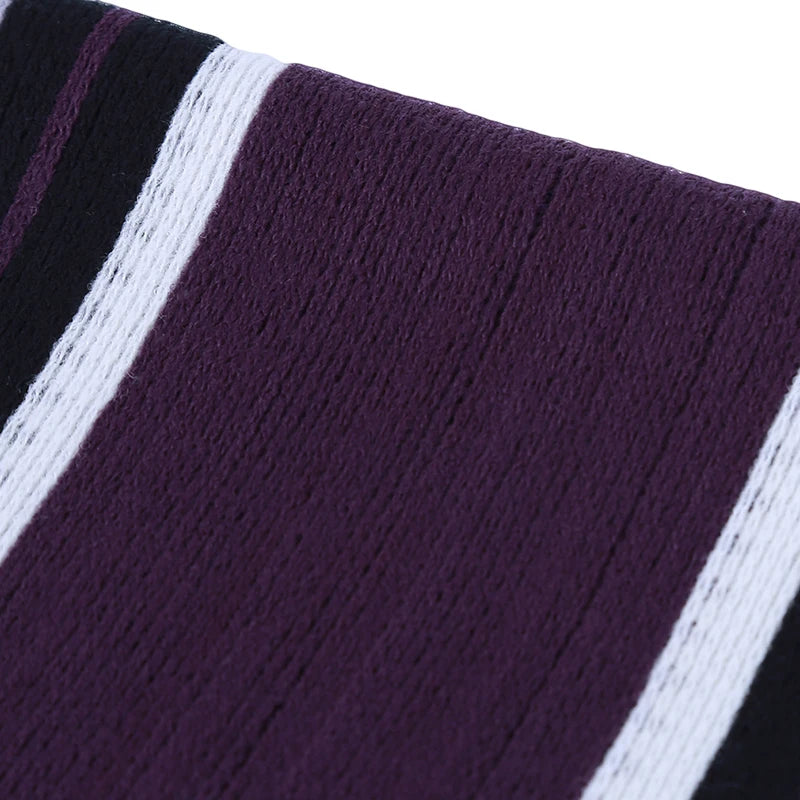 Men's Scarf Winter Comfortable Soft Warm Wool Windbreak Cold-proof Youth Fashion Casual Stripe Male Knitted Scarf