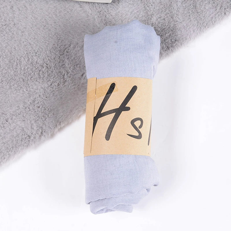 Women's Windproof Scarf Shawl Wearable Blanket Luxury Autumn And Winter Solid Color Cotton Warm Headscarf Gift