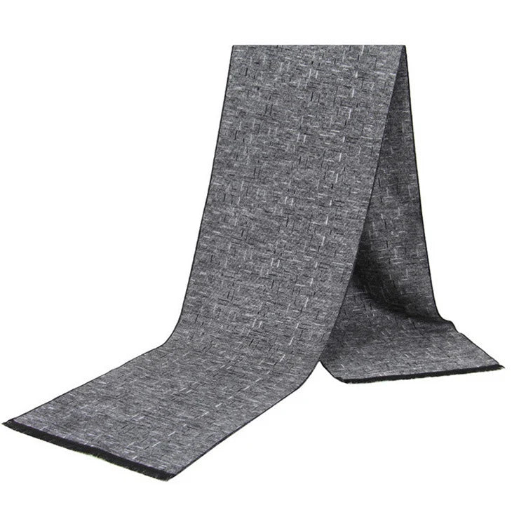 Men Scarf For Man Winter Copy Cashmere Shawl Luxury Brand Scarf Soft Keep Warm Outdoor Grey Knit Neckerchief Men Shawl Wrap Gift
