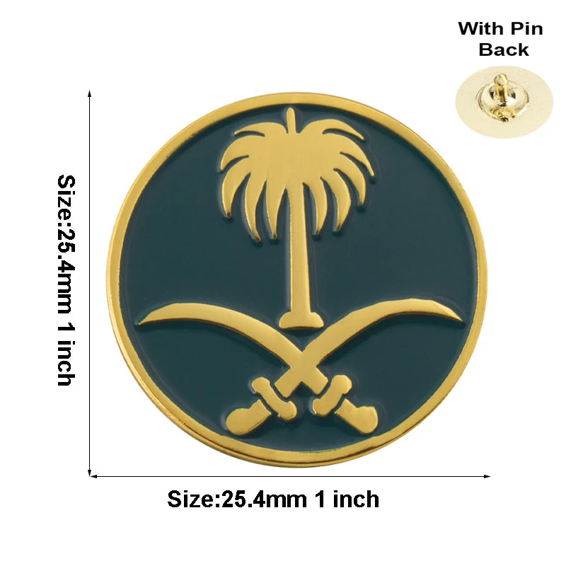 Saudi Arabia Flag Badge Flag Laple Pin Badges Flag Brooch