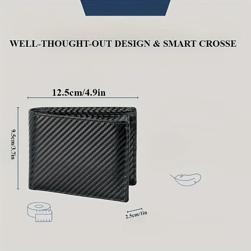 Wallet for Men - RFID Bifold Wallets with 9 Credit Cards 1 ID Window Slim Minimalist Front Pocket Gift For Men