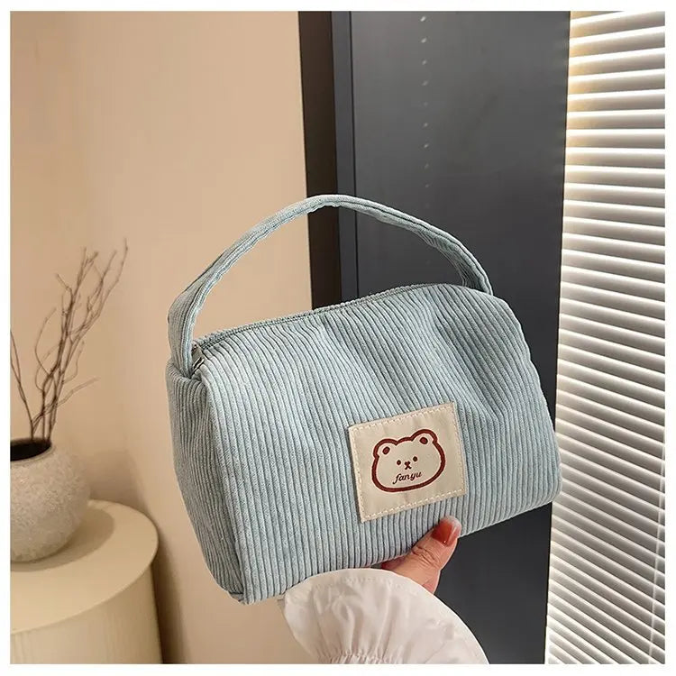 Cosmetic Bags for Women Plush Cute Handbag Summer Fashion Soft Comfortable Large Capacity Trendy Handbag for Women With Handle