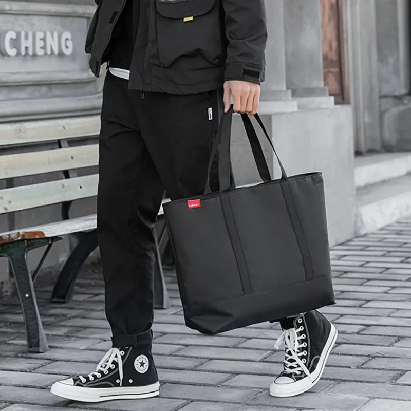 Men's Handbag Japanese Tote Oxford Cloth Fashion Shoulder Bags for Man 2026 Luxury Designer Large Student Black Male Casual Hand