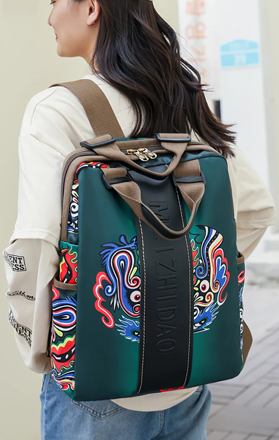 Fashion Designer Backpacks Female Canvas Bagpack Women Large Travel Bags School Backpack For College Students Shoulder Bag Sac