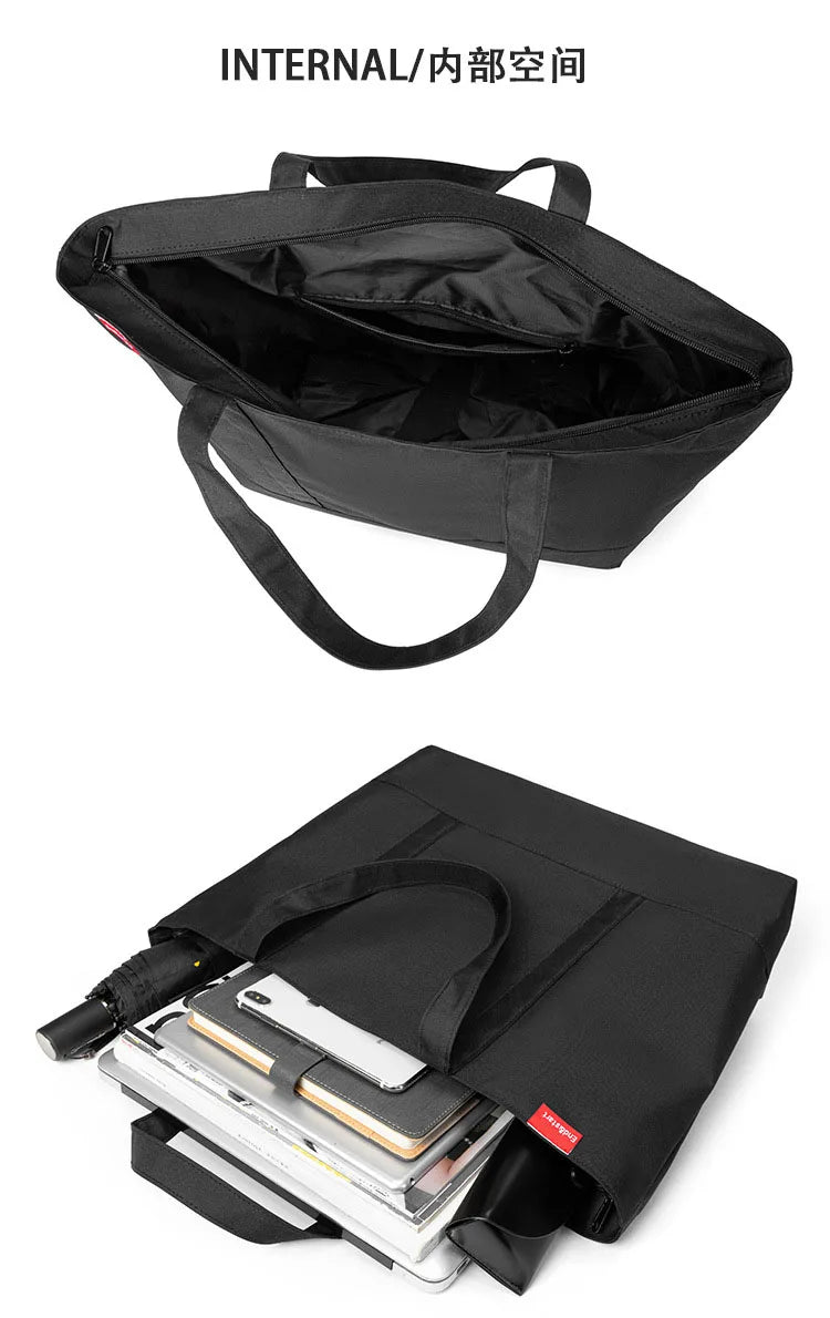 Men's Handbag Japanese Tote Oxford Cloth Fashion Shoulder Bags for Man 2026 Luxury Designer Large Student Black Male Casual Hand