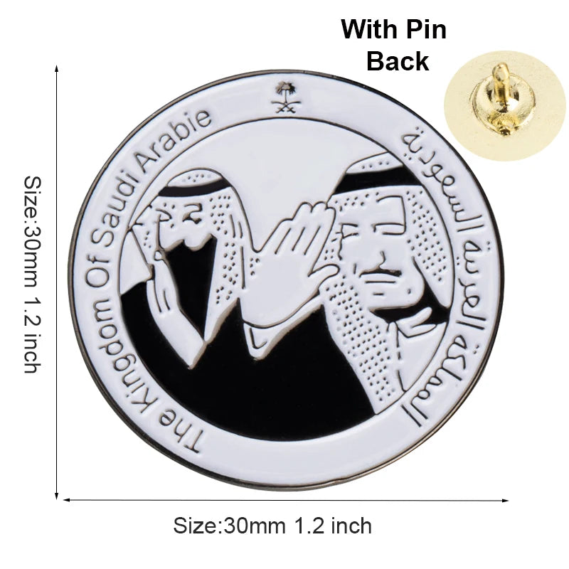Saudi Arabia Flag Badge Brooch Natinal Lapel Pins Flag Lapel Pins Country Flag Badge