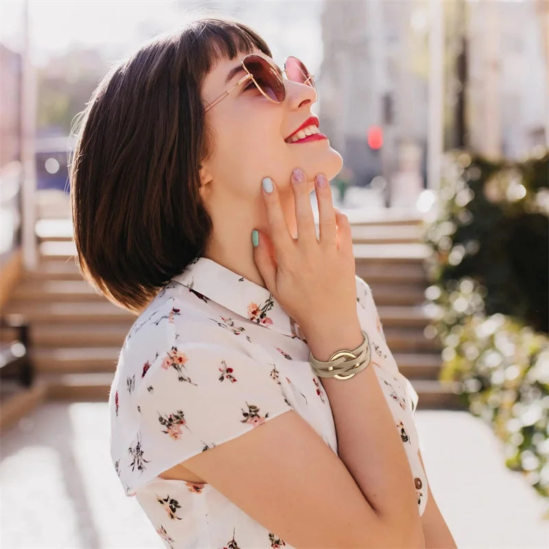 Leather Bracelets For Women 2026 Fashion Bracelets & Bangles Elegant Multilayer Wide Wrap Bracelet Female Jewelry Gift