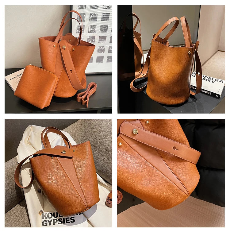 Fashion Trending Brand Luxury Designer Women Bags Female Handbags Solid Bucket Bag For Women 2023 Crossbody Shoulder Bags Totes