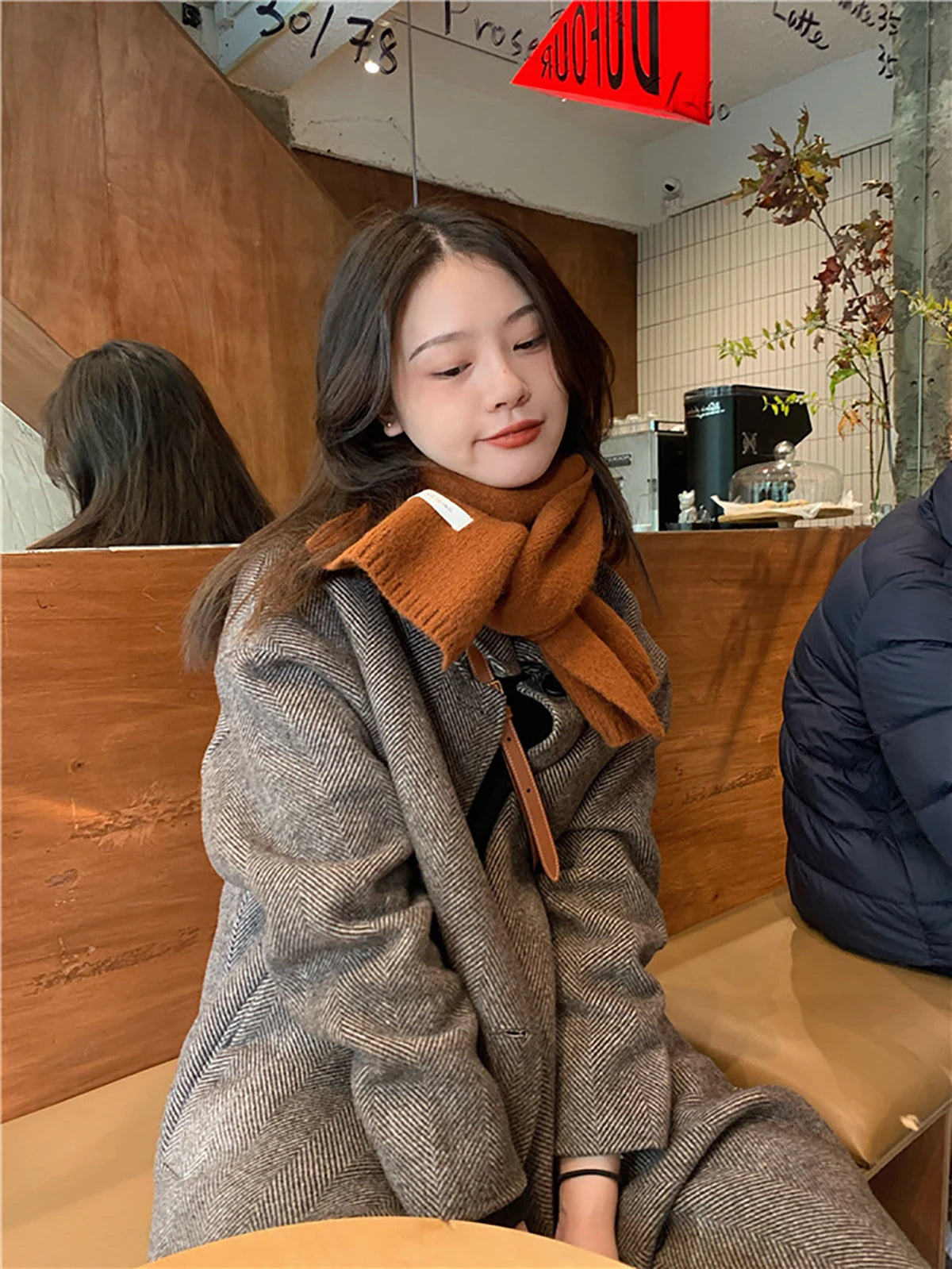 New Knitted Scarf For Women Men Girls Students Autumn Winter Solid Color Cotton Scarves Soft Knitting Shawl Female Wrap Shawls