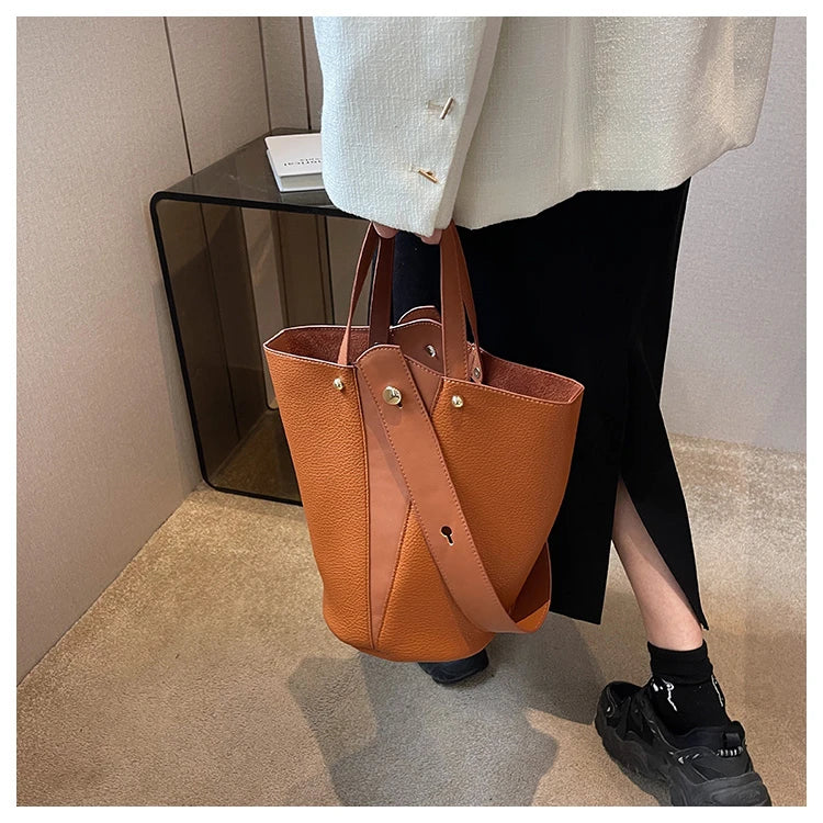 Fashion Trending Brand Luxury Designer Women Bags Female Handbags Solid Bucket Bag For Women 2023 Crossbody Shoulder Bags Totes
