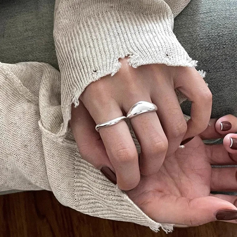 925 Sterling Silver Engagement Rings For Women Beautiful Aesthetic Wedding Elegant Designer Jewelry Ladies Accessories Jewellery