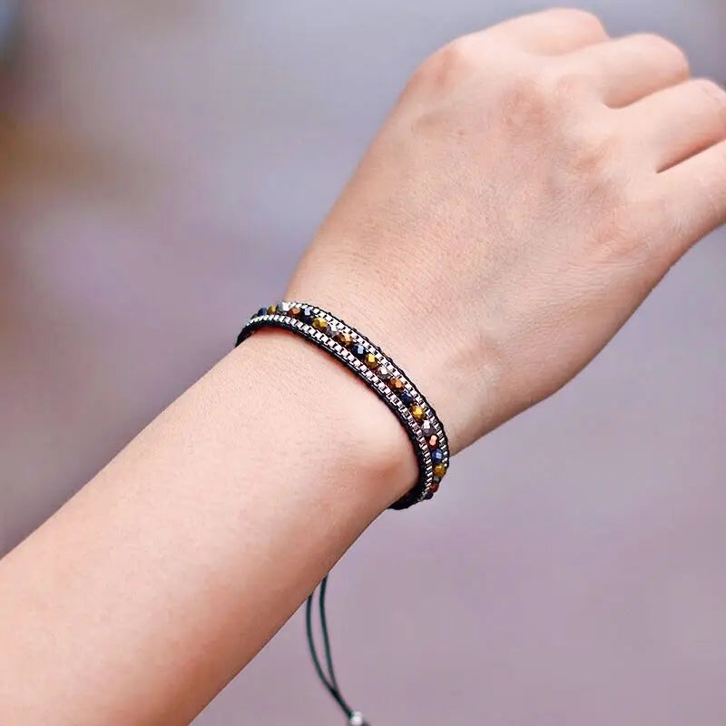 Bohemian String Bracelet For Women Girlfriend Handmade Irregular Seed Beads Braslet Lucky Red Braclet Beach Leisure Braclet Gift