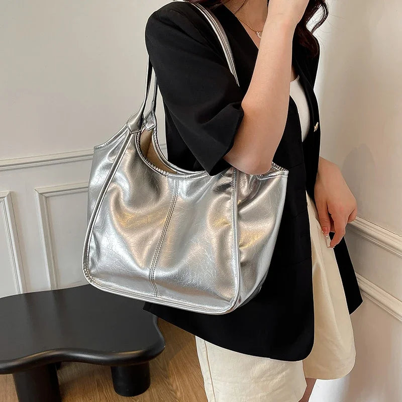 Fashion Leather Handbags for Women 2025 Luxury Handbags Women Bags Designer Large Capacity Tote Bag Shoulder Bags Sac a Main