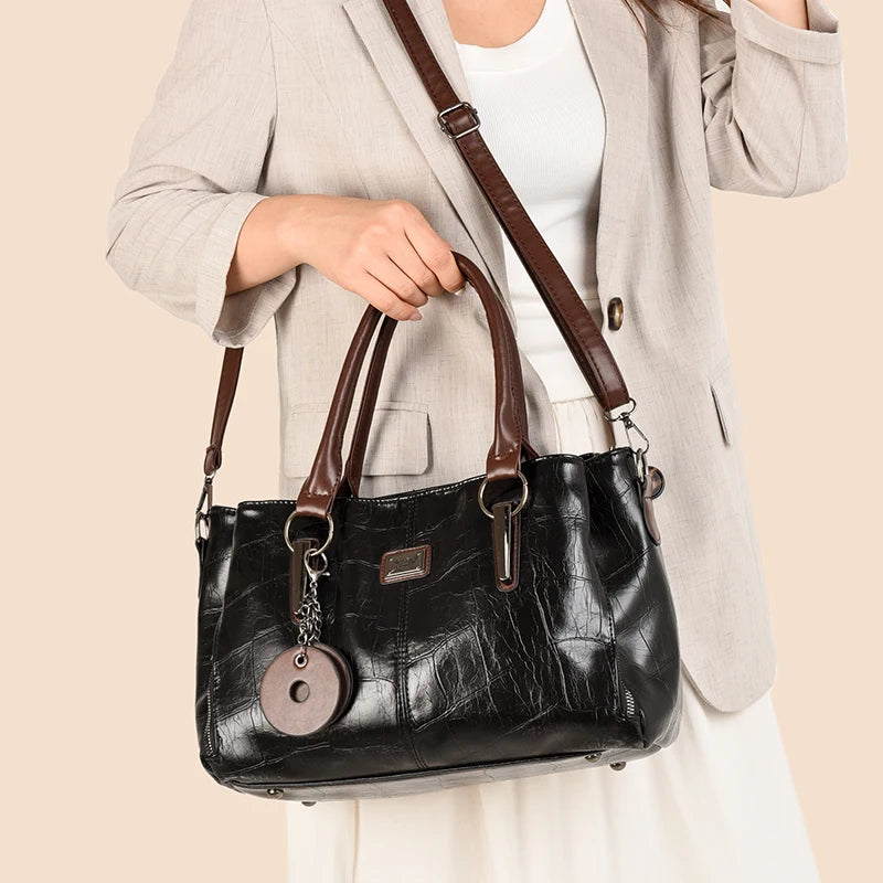 Fashion Women PU Leather Handbags Tote Bags High Quality Ladies Shoulder Messenger Bags Casual Female Crossbody Bags for Women