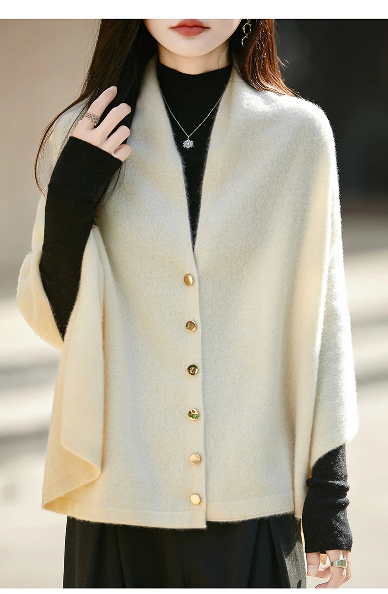WinvyNee Winter Women's Long Solid Shawl Wraps 100% Wool Scarf Women Luxury Buttons Warm Thick Soft Scarves for ladies G1673004