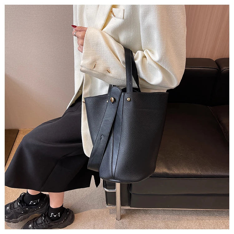 Fashion Trending Brand Luxury Designer Women Bags Female Handbags Solid Bucket Bag For Women 2023 Crossbody Shoulder Bags Totes