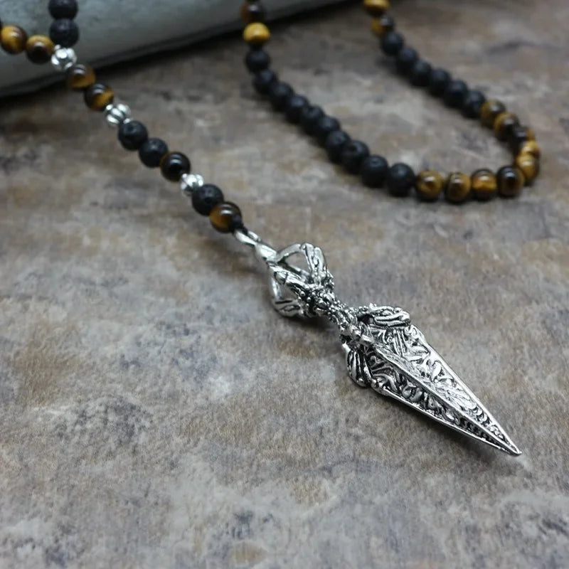 European and American Fashion Trends Personalized Beaded Pendant Necklace Accessories Men's and Women's Jewelry