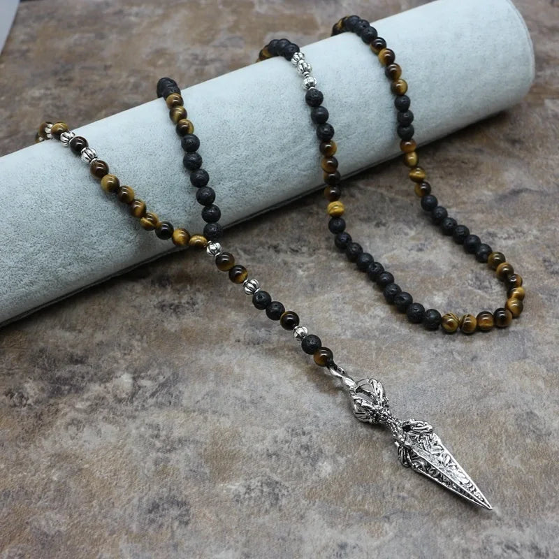 European and American Fashion Trends Personalized Beaded Pendant Necklace Accessories Men's and Women's Jewelry