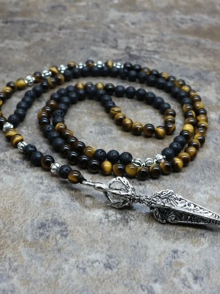 European and American Fashion Trends Personalized Beaded Pendant Necklace Accessories Men's and Women's Jewelry