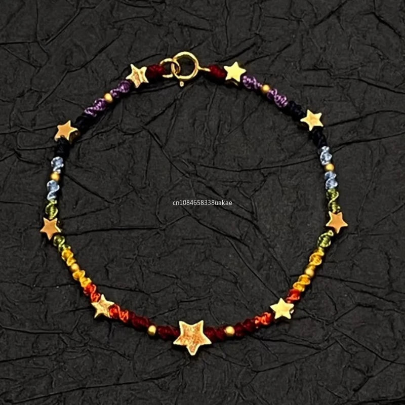 Star Bracelet for Women Girl Weave Multicolour Bohemia Romatic Jewelry Gifts Bracelet for Women pulseras para hombre браслет