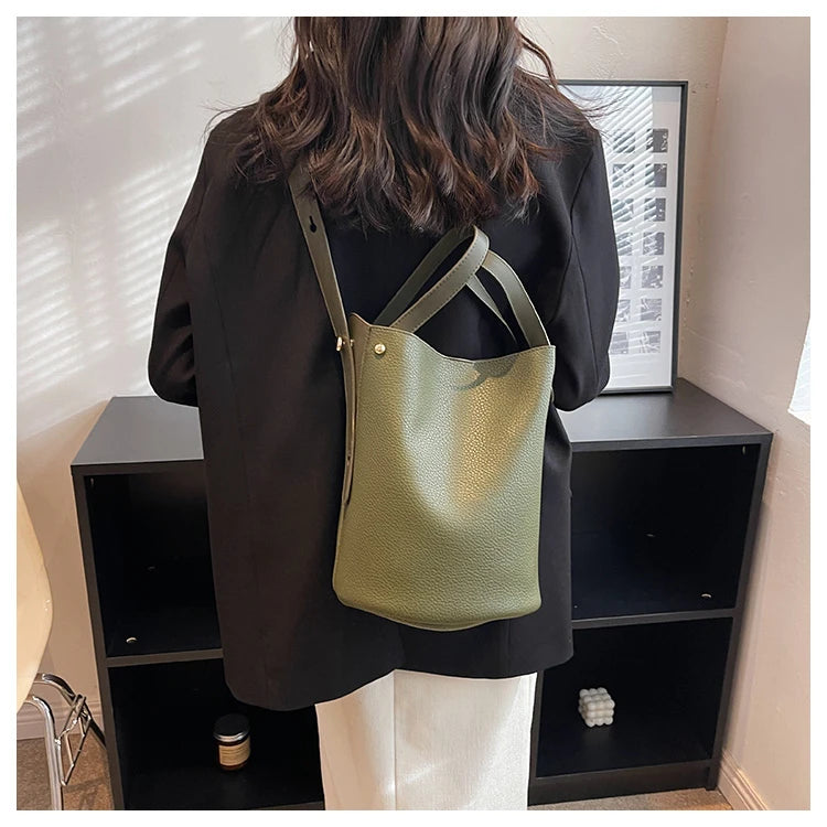 Fashion Trending Brand Luxury Designer Women Bags Female Handbags Solid Bucket Bag For Women 2023 Crossbody Shoulder Bags Totes
