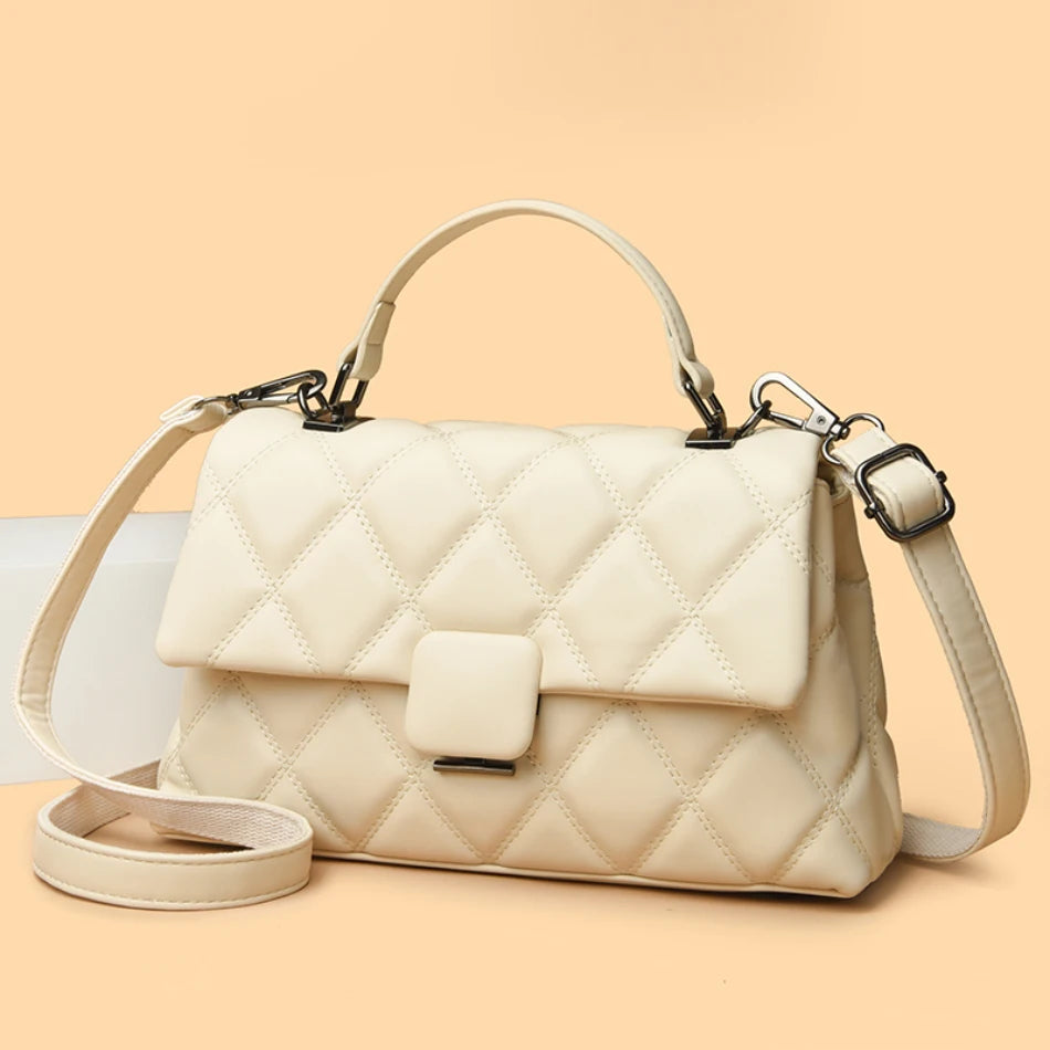 Fashionable Women Handbag Retro Trendy Women's Shoulder Bag High Quality Soft Leather Women's Square Bags Famous Designer Wallet