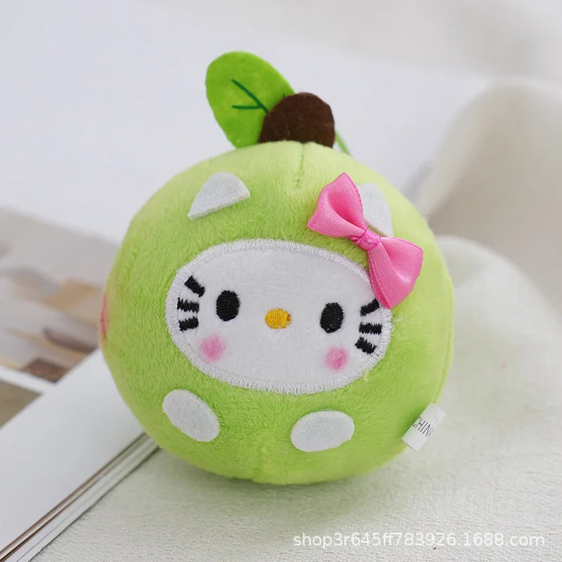Sanrio My Melody Hello Kitty Plush Keychain Doll Cartoon Backpack Decoration Car Keys Pendant Girls Christmas Halloween Gifts