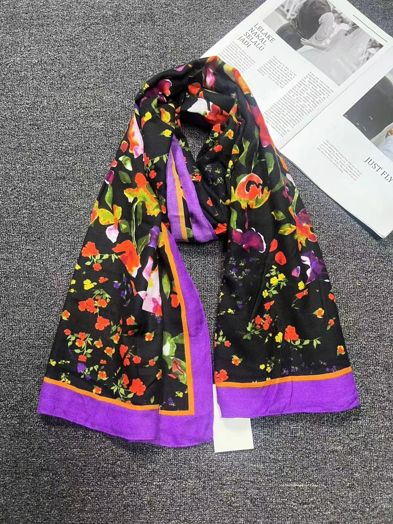 scarf  for woman brand luxury scarf elegant womens shawl silk scarves woman Autumn and winter classic print high-end scarf
