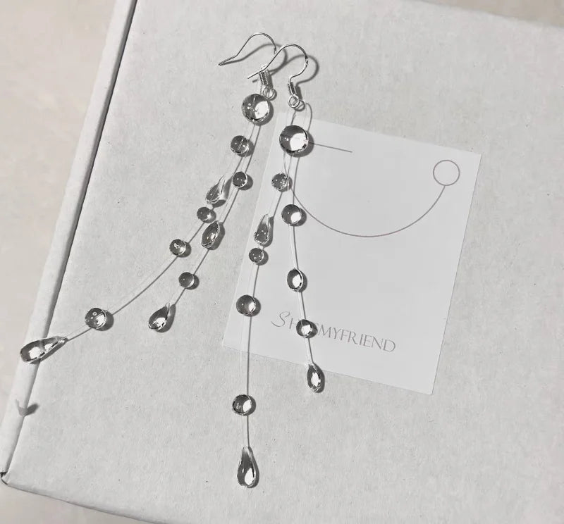 Fashion Handmade Water Drop Necklace for Women Crystal Wedding Party Luxury Women's Elegant Banquet Accessories