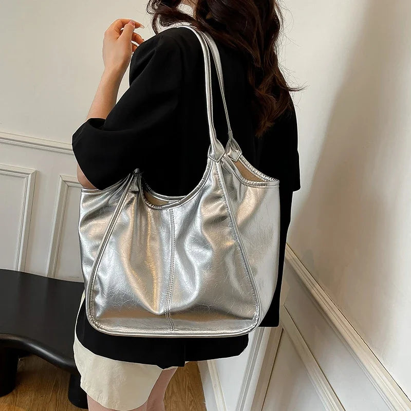 Fashion Leather Handbags for Women 2025 Luxury Handbags Women Bags Designer Large Capacity Tote Bag Shoulder Bags Sac a Main