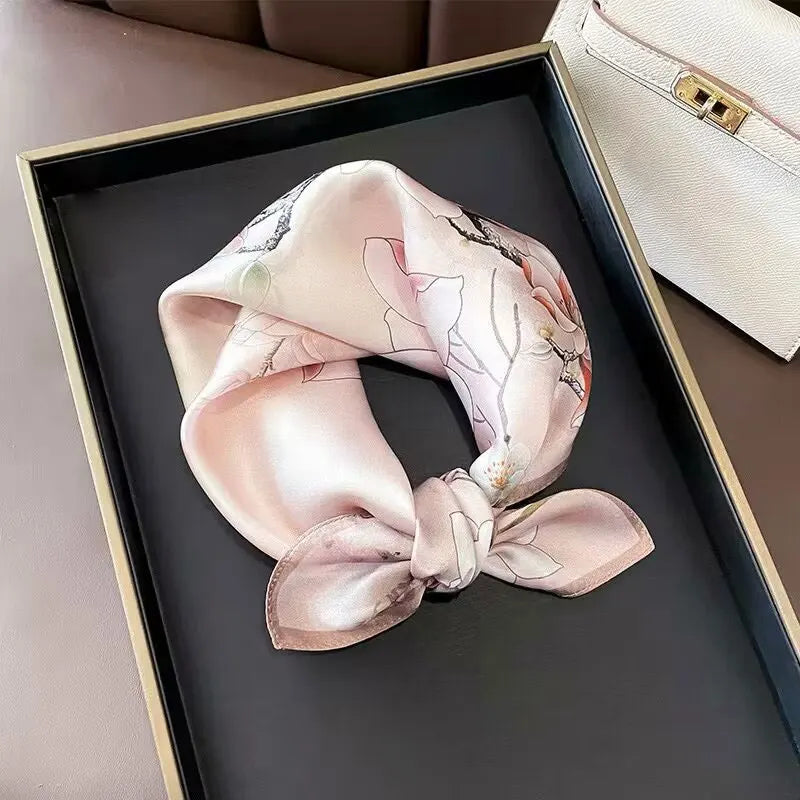 وشاح حريري طبيعي 100%، شال نسائي، أوشحة، أوشحة نسائية، أوشحة، أوشحة جديدة للرقبة والشعر، شال صغير للمكتب، شال باشمينا، حجاب نسائي، باندانا