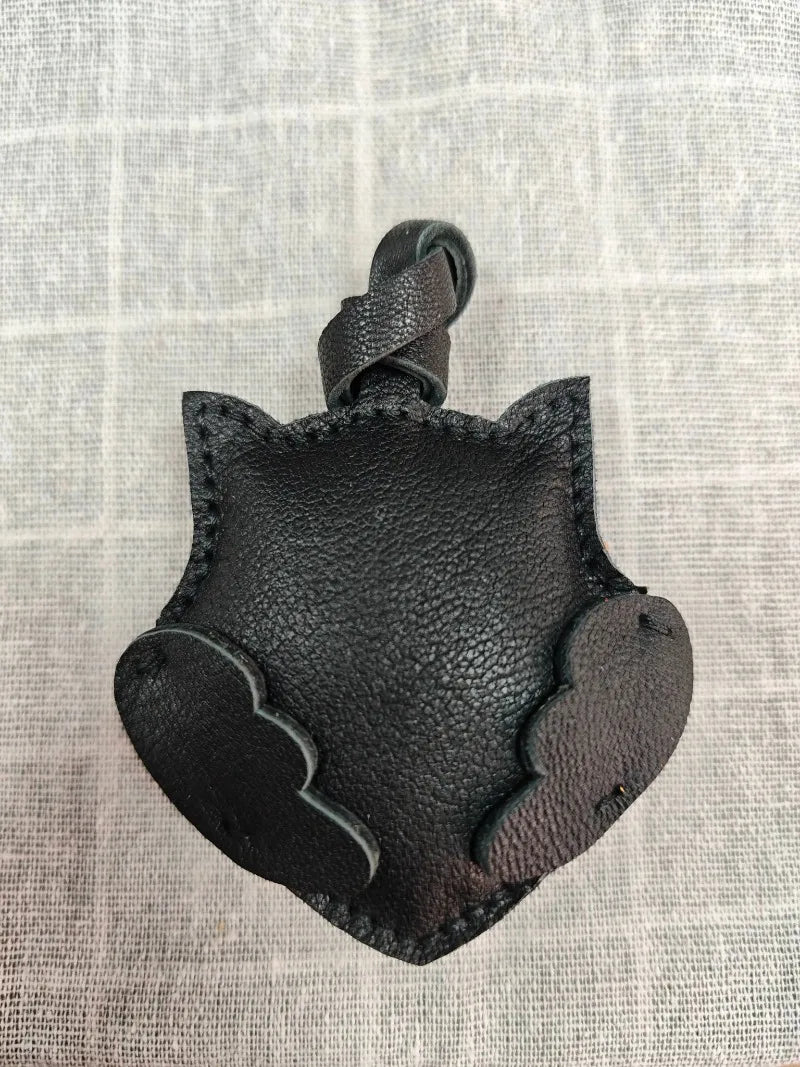 Luxury Design Genuine Leather Handmade Pendant Bag Accessories Cute Car Hangings Keychain Bag Charms Cute Animal Bag Decorations