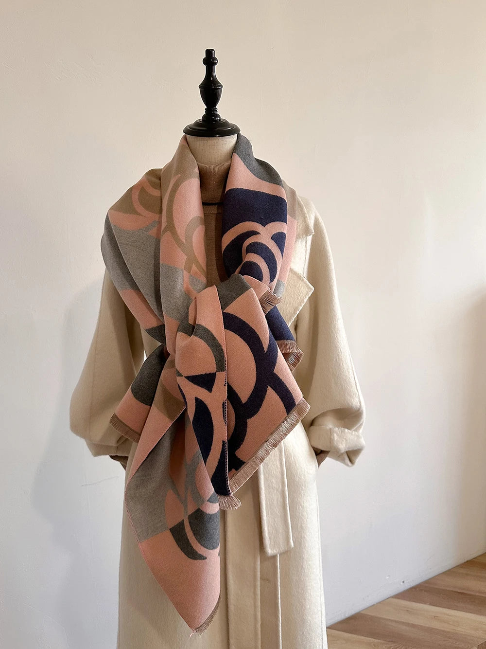 Cashmere Scarf for Women Thick Warm Winter Blanket Brand Female Luxury Quality Shawl Wrap Bufanda 2024 Poncho Echarpe Pashmina