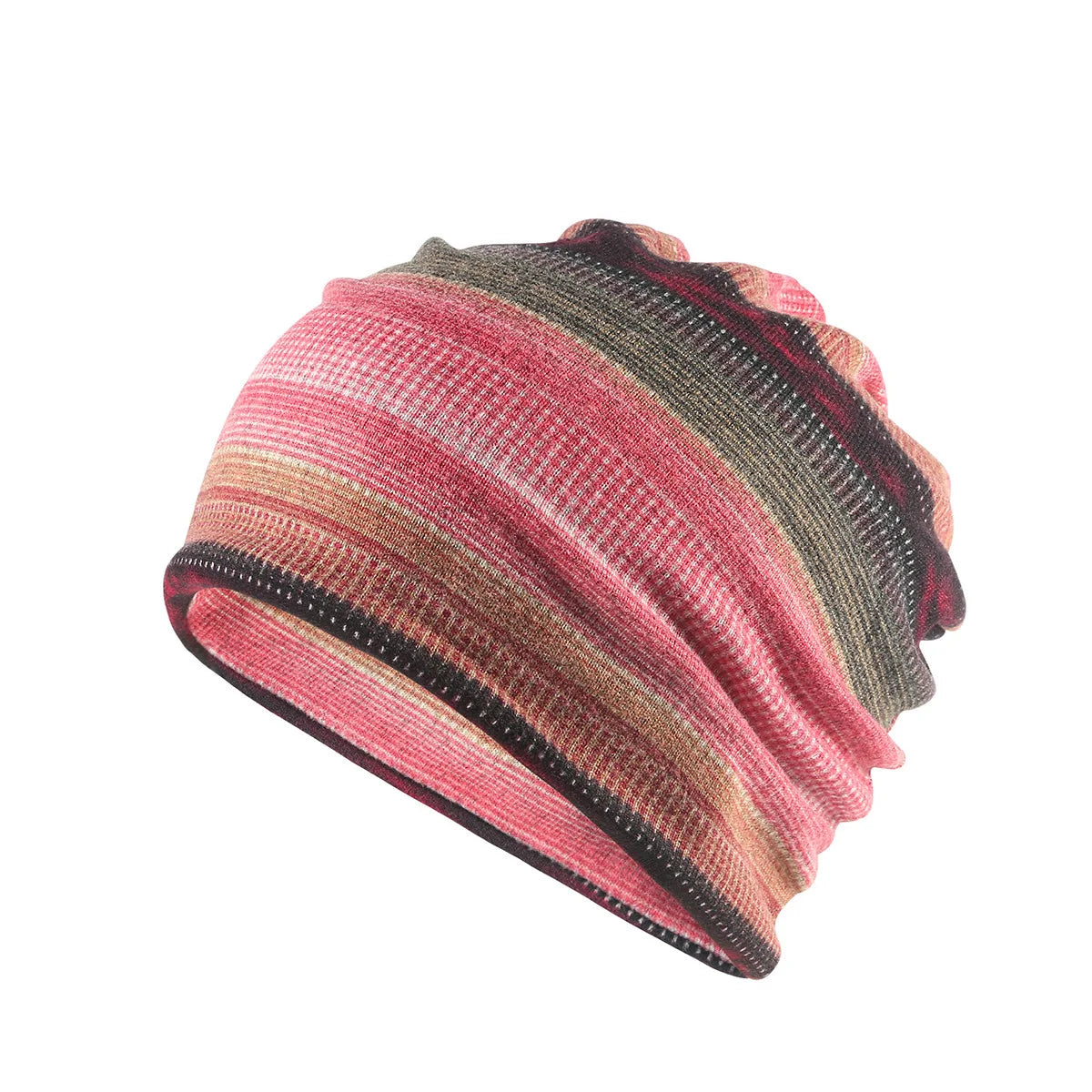 Graffiti scarf dual purpose hood,High quality of female and Men's cap, Baotou Hat, breathable sleeping hat,Striped Bohemian hat