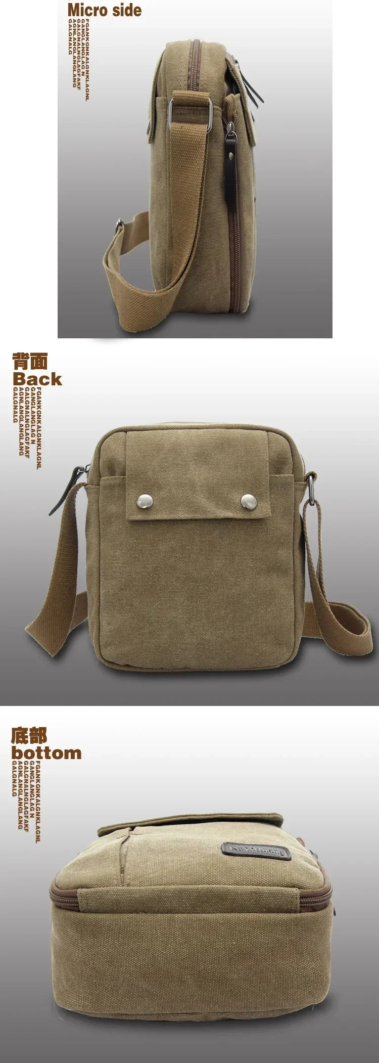 2024 Men's bags Canvas bag fashion men messenger bags high quality brand bolsa feminina shoulder bags Shoulder strap handbags