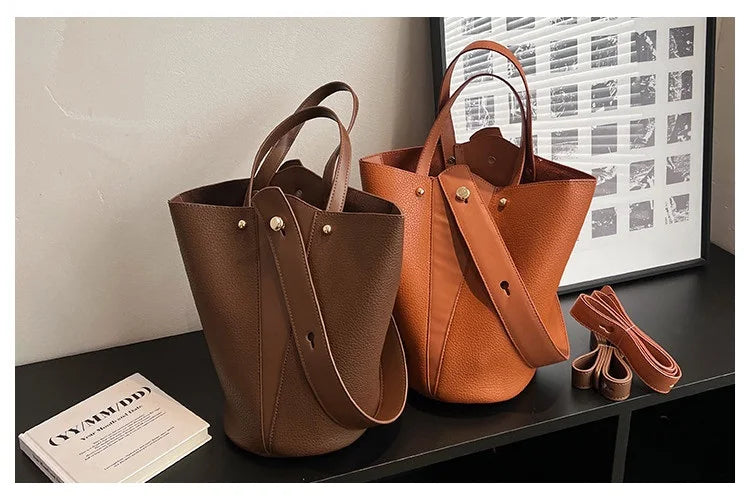 Fashion Trending Brand Luxury Designer Women Bags Female Handbags Solid Bucket Bag For Women 2023 Crossbody Shoulder Bags Totes