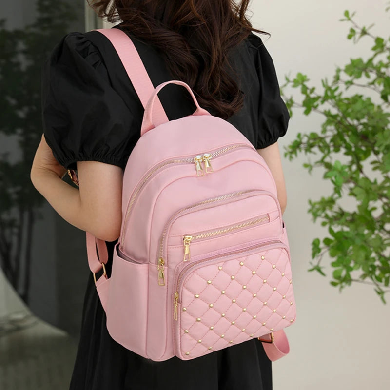 Fashion Bagpack Women High Quality Nylon Backpacks Female Big Travel Back Pack Large School Bags for Teenage Girls Shoulder Bag
