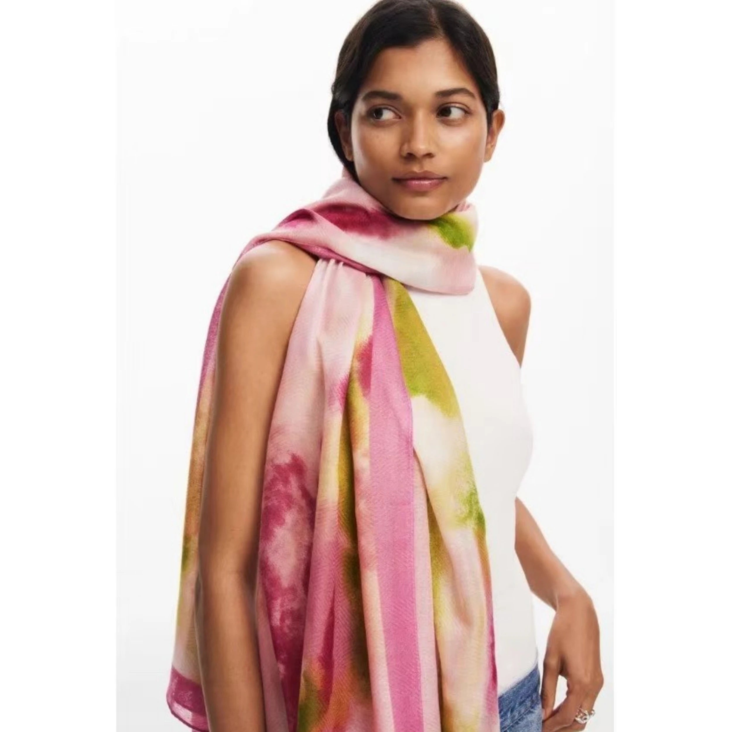 scarf  for woman brand luxury scarf elegant womens shawl silk scarves woman Autumn and winter classic print high-end scarf