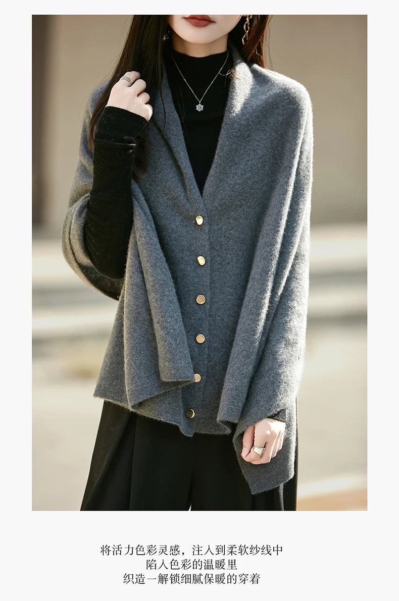 WinvyNee Winter Women's Long Solid Shawl Wraps 100% Wool Scarf Women Luxury Buttons Warm Thick Soft Scarves for ladies G1673004