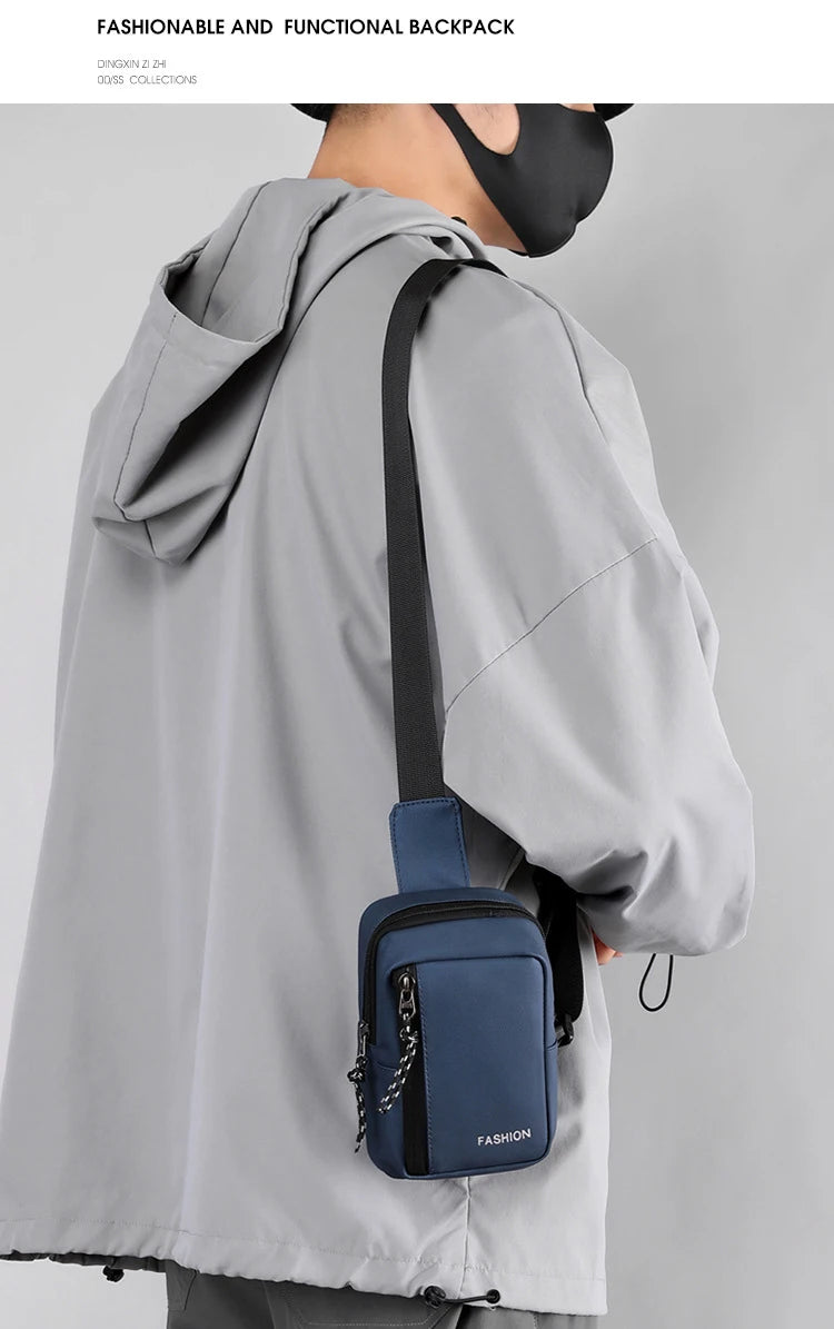 2023 Men's Bag Fashion Oxford Small Casual Men Mini Handbags Male Cross body Shoulder Messenger Bags For Men Purses and Handbags