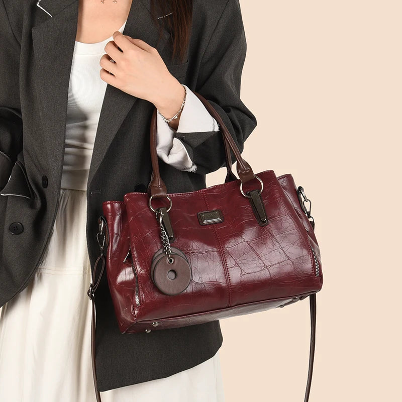 Fashion Women PU Leather Handbags Tote Bags High Quality Ladies Shoulder Messenger Bags Casual Female Crossbody Bags for Women